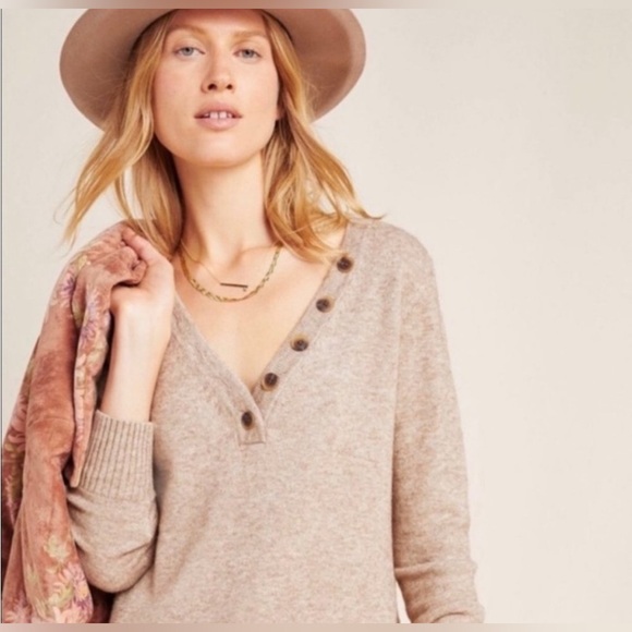 Anthropologie Serena V-Neck Sweater - Picture 2 of 4